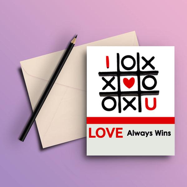 LOVE ALWAYS WINS GREETING CARDS - ThePeppyStore
