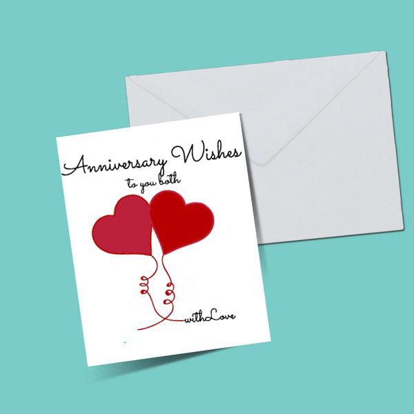 TO YOU BOTH - WITH LOVE ANNIVERSARY GREETING CARDS - ThePeppyStore