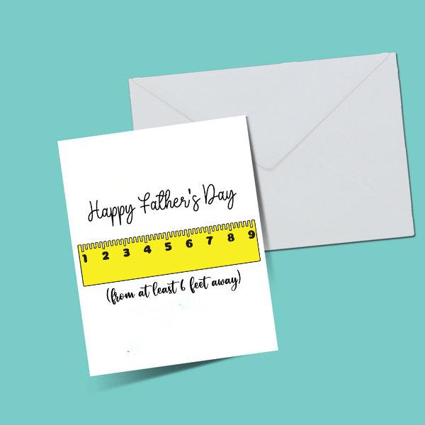 Happy Father's Day Ruler Card - ThePeppyStore