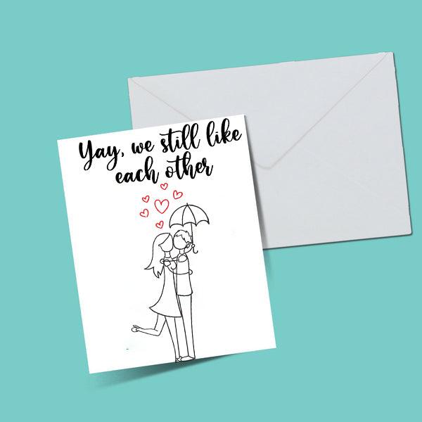 Happy Anniversay Couple Greeting Card - ThePeppyStore