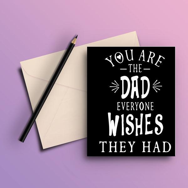 Wishes Happy Father's Day Card - ThePeppyStore