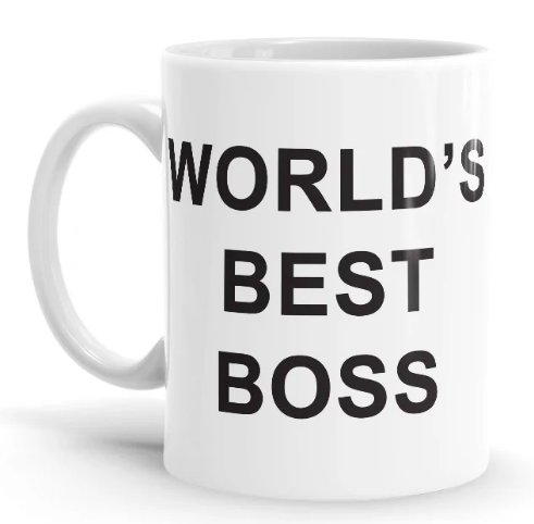 The Office Worlds Best Boss Coffee Mug - ThePeppyStore