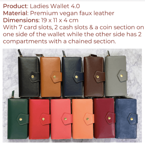 Personalised Ladies Wallet ( Prepaid Orders Only) - ThePeppyStore
