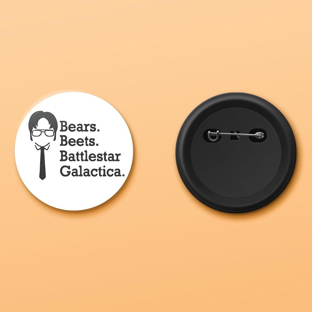 The Office Beer, Beats, Battlestar, Gallatica Badge - ThePeppyStore