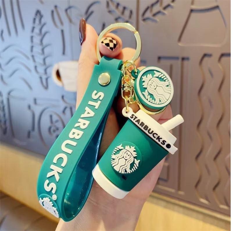 Cute Coffee Cup Keychain + Bag charm + Strap ( Choose from Drop Down Menu) - ThePeppyStore