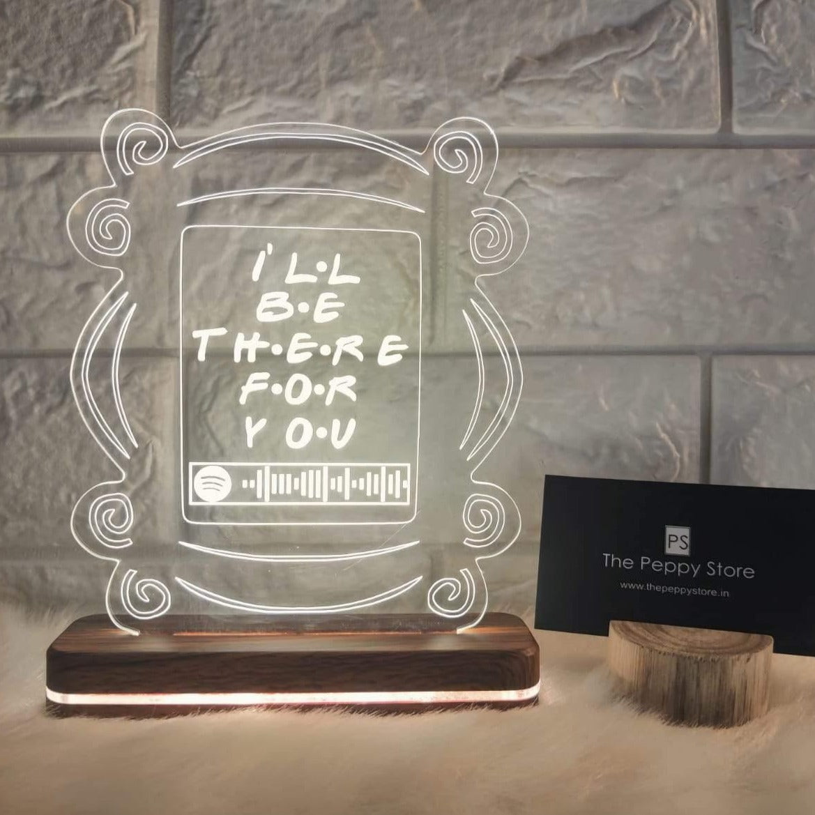 F.R.I.E.N.D.S Led Lamp with Spotify barcode - ThePeppyStore