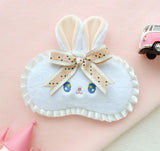 Kawai Cat and a Bow Eye Mask With Gel based - Adjustable Strap - ThePeppyStore