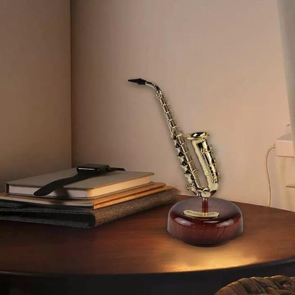 Saxophone Rotating Music Box - ThePeppyStore