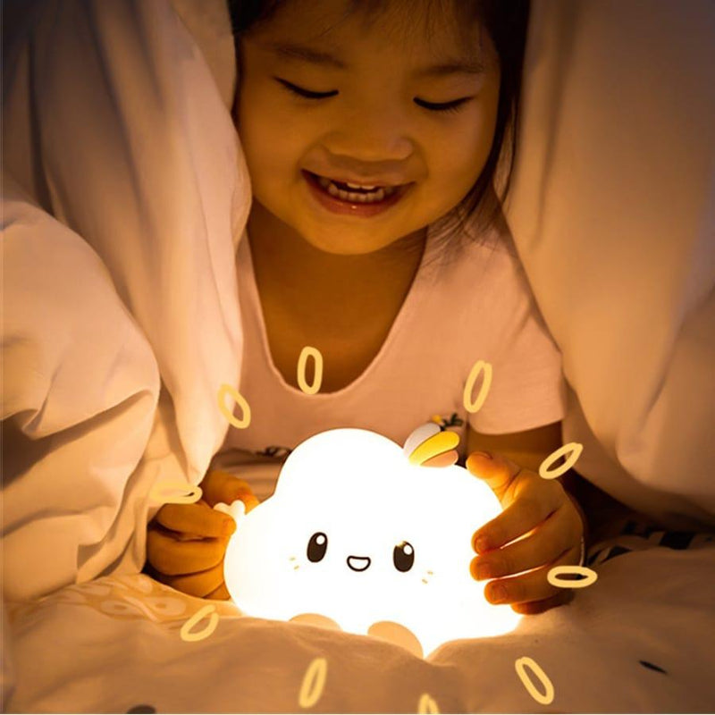 Cute Cloud Silicone Touch Lamp - Chargeable - ThePeppyStore