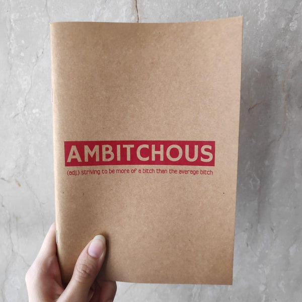 AMBITCHOUS KRAFT NOTEBOOK - ThePeppyStore