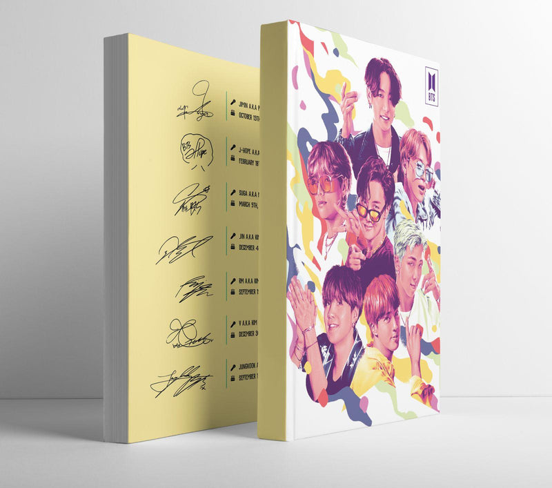 BTS Character SOFTCOVER NOTEBOOK - ThePeppyStore