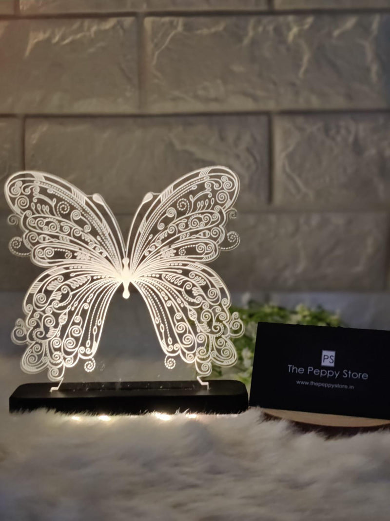 BUTTERFLY LED PLAQUE + LED STAND - ThePeppyStore