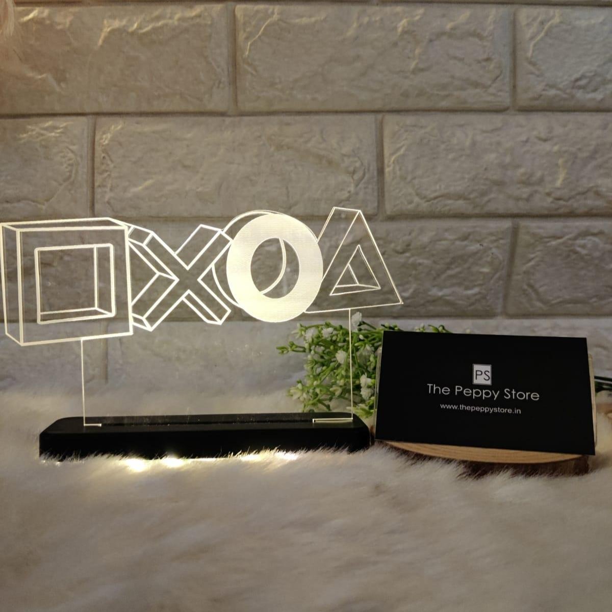 PLAYSTATION LED PLAQUE + LED STAND - ThePeppyStore