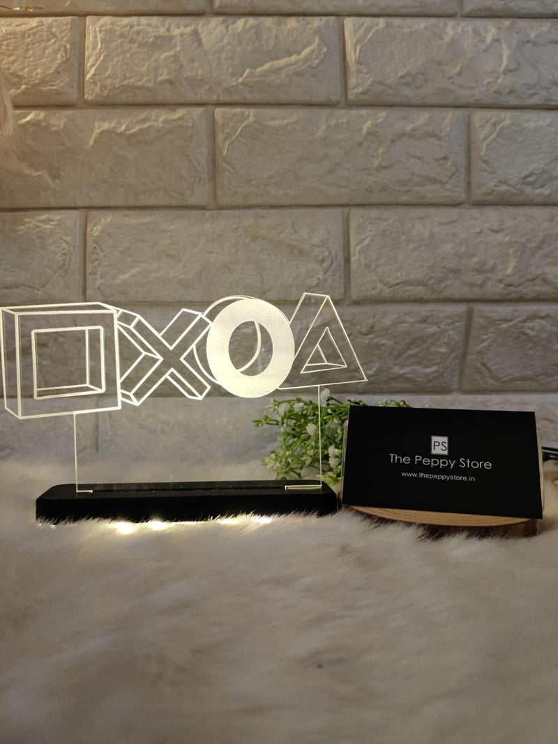 PLAYSTATION LED PLAQUE + LED STAND - ThePeppyStore