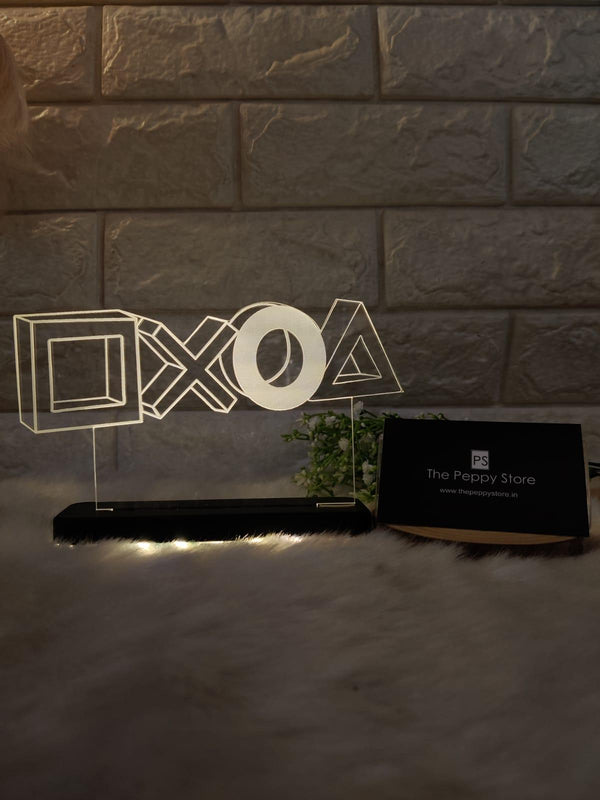 PLAYSTATION LED PLAQUE + LED STAND - ThePeppyStore