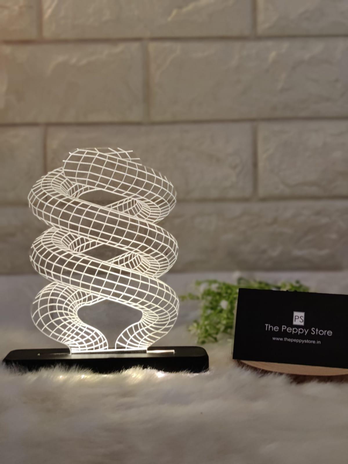 SPIRAL LED PLAQUE + LED STAND - ThePeppyStore