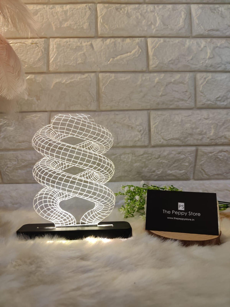 SPIRAL LED PLAQUE + LED STAND - ThePeppyStore