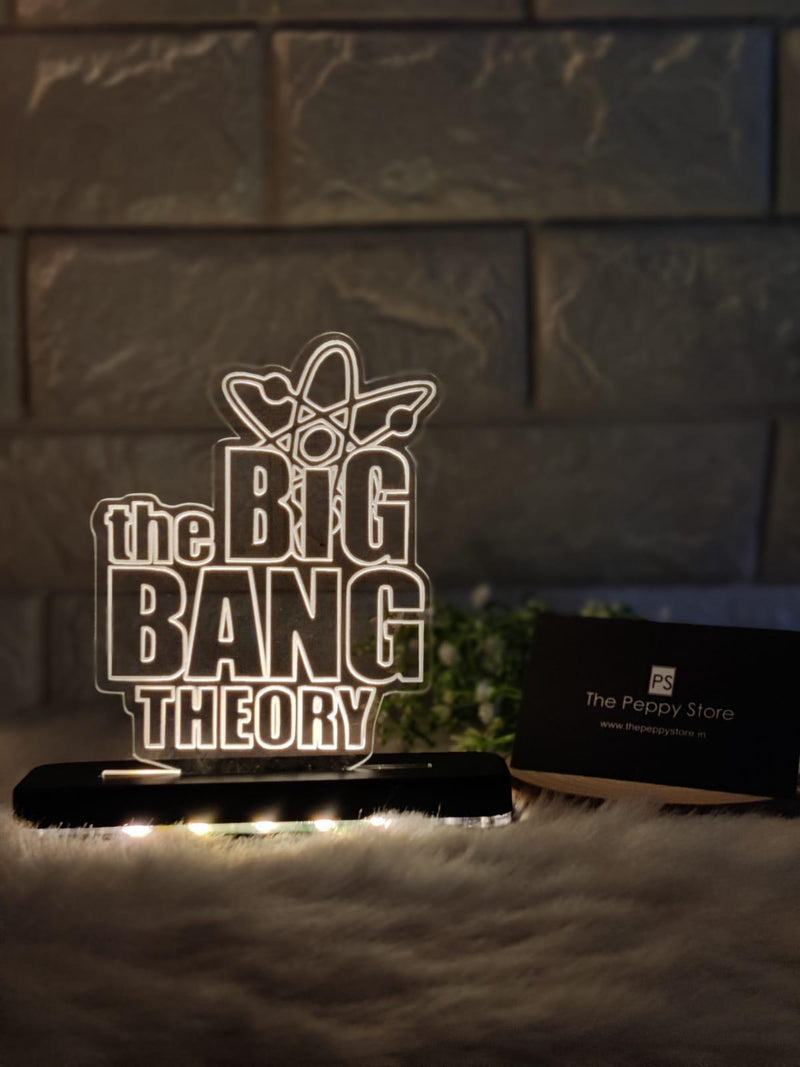 THE BIG BANG THEORY LED PLAQUE + LED STAND - ThePeppyStore