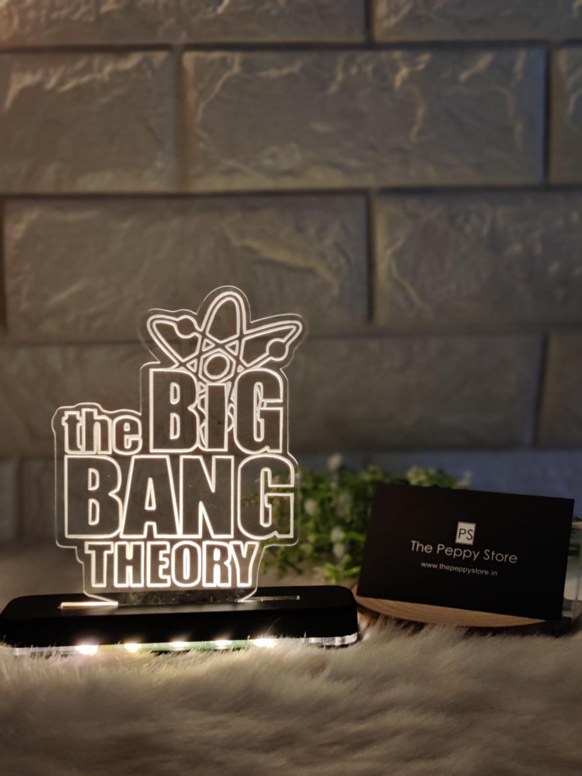 THE BIG BANG THEORY LED PLAQUE + LED STAND - ThePeppyStore