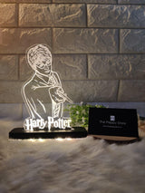 HARRY POTTER WITH WAND LED PLAQUE + LED STAND - ThePeppyStore