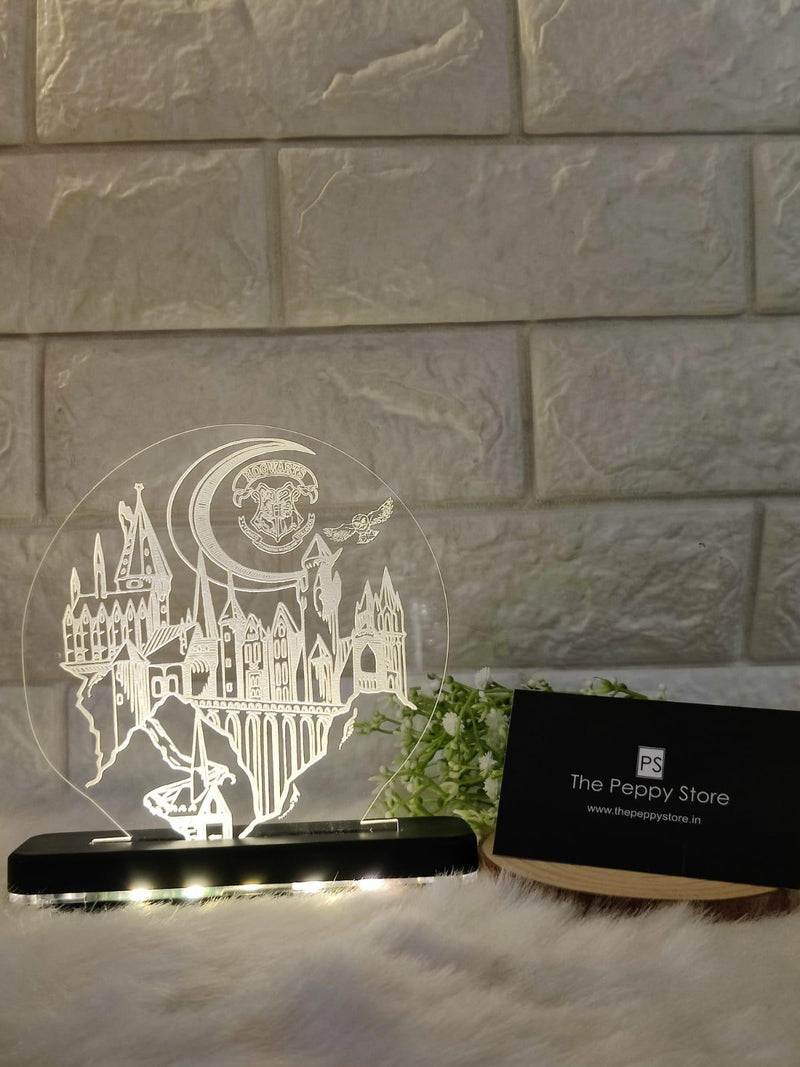 HARRY POTTER HOGWARTS LED PLAQUE + LED STAND - ThePeppyStore