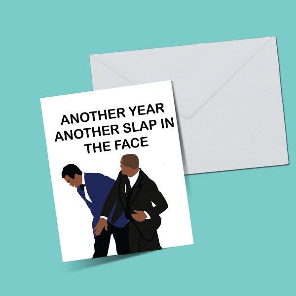 Will Smith Another Year Another Slap In Face Greeting Card - ThePeppyStore