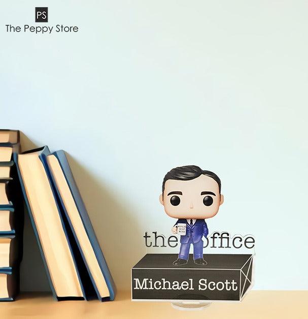 THE OFFICE - MICHAEL SCOTT Acrylic Figure With Stand - ThePeppyStore