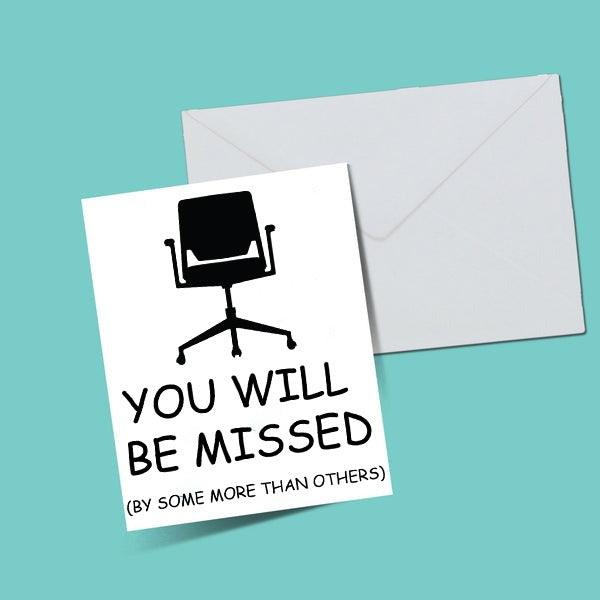 You Will Be Missed Farewell Greeting Card - ThePeppyStore