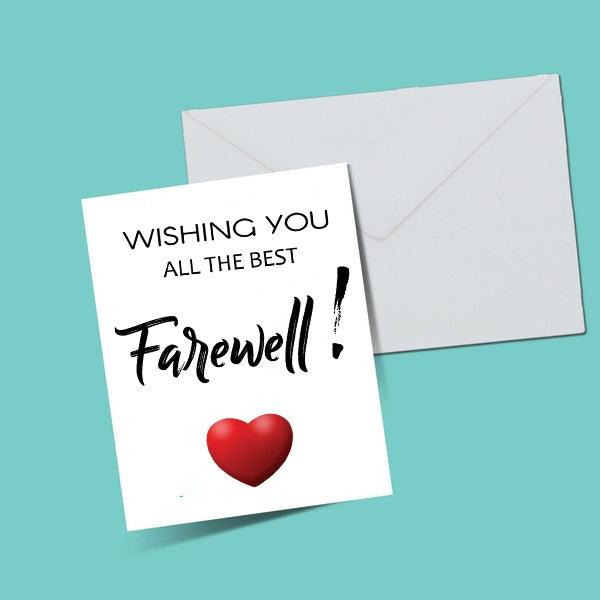 Farewell Greeting Card - ThePeppyStore