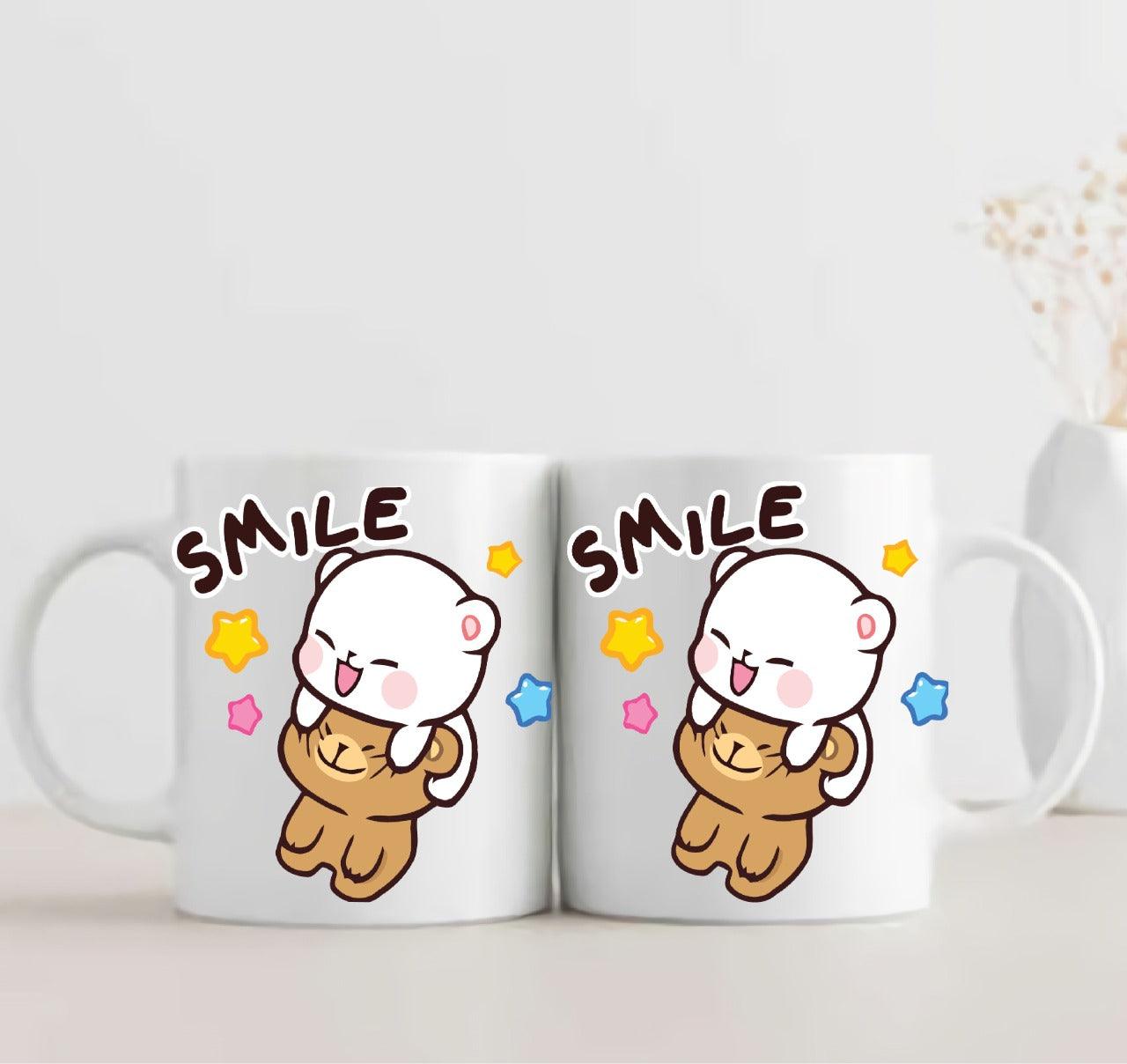 Milk And Mocha Smile Mug - ThePeppyStore