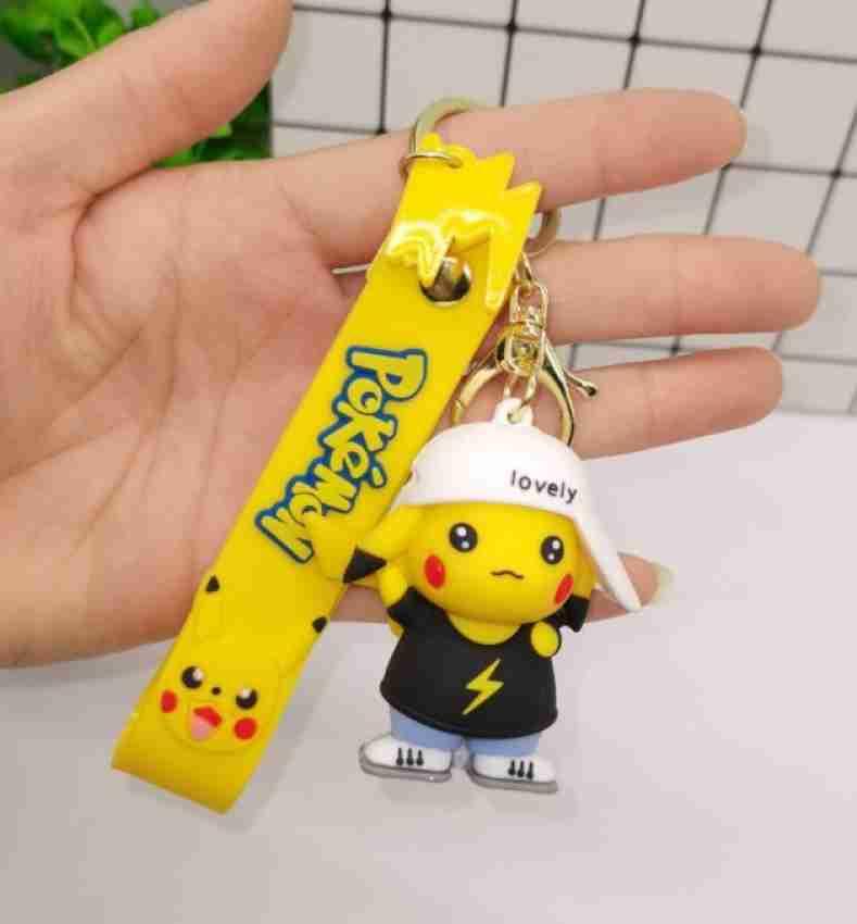Pokemon Pikachu 3D Silicon Keychains + Bagcharm + Strap - ThePeppyStore
