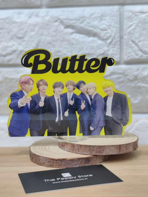 BTS Butter Acrylic Plaque With Stand - ThePeppyStore
