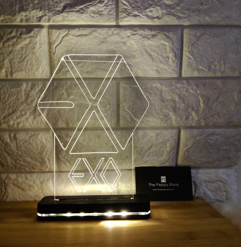 EXO LED PLAQUE + Chargeable STAND - ThePeppyStore