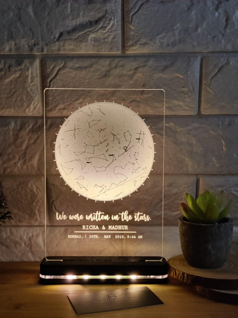Personalized Anniversary LED Star map ( NO COD ALLOWED ON THIS PRODUCT ) - ThePeppyStore