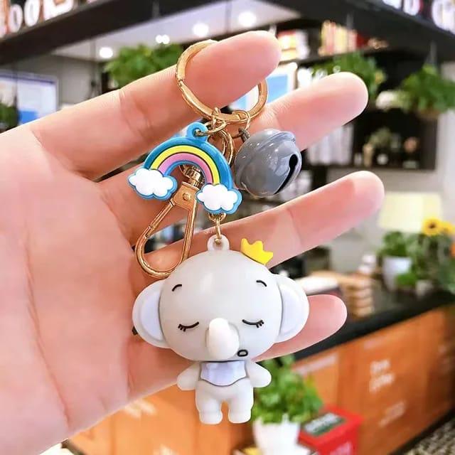 Elephant Keychain with Bagcharm - ThePeppyStore