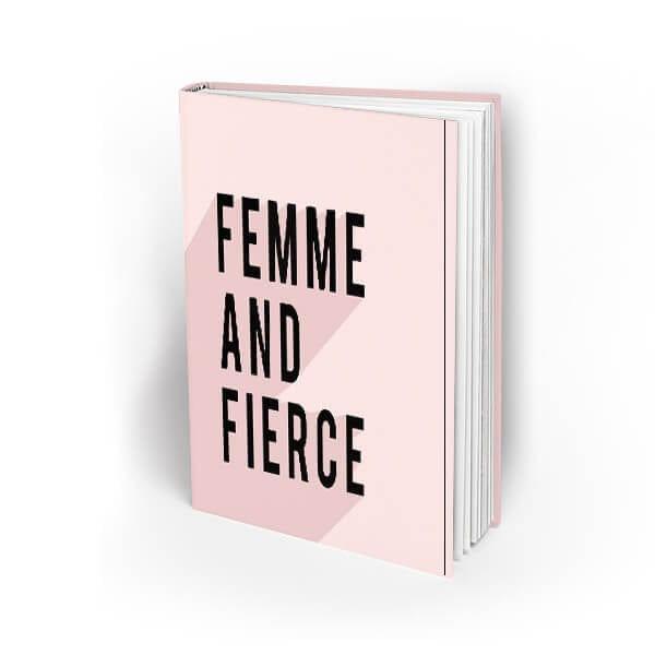 Femme And Fierce Pocket  Hardbound Notebook - ThePeppyStore