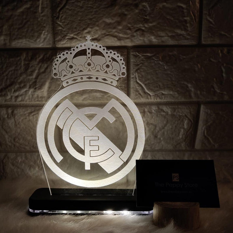 Real Madrid Led Plaque + Led Stand - ThePeppyStore