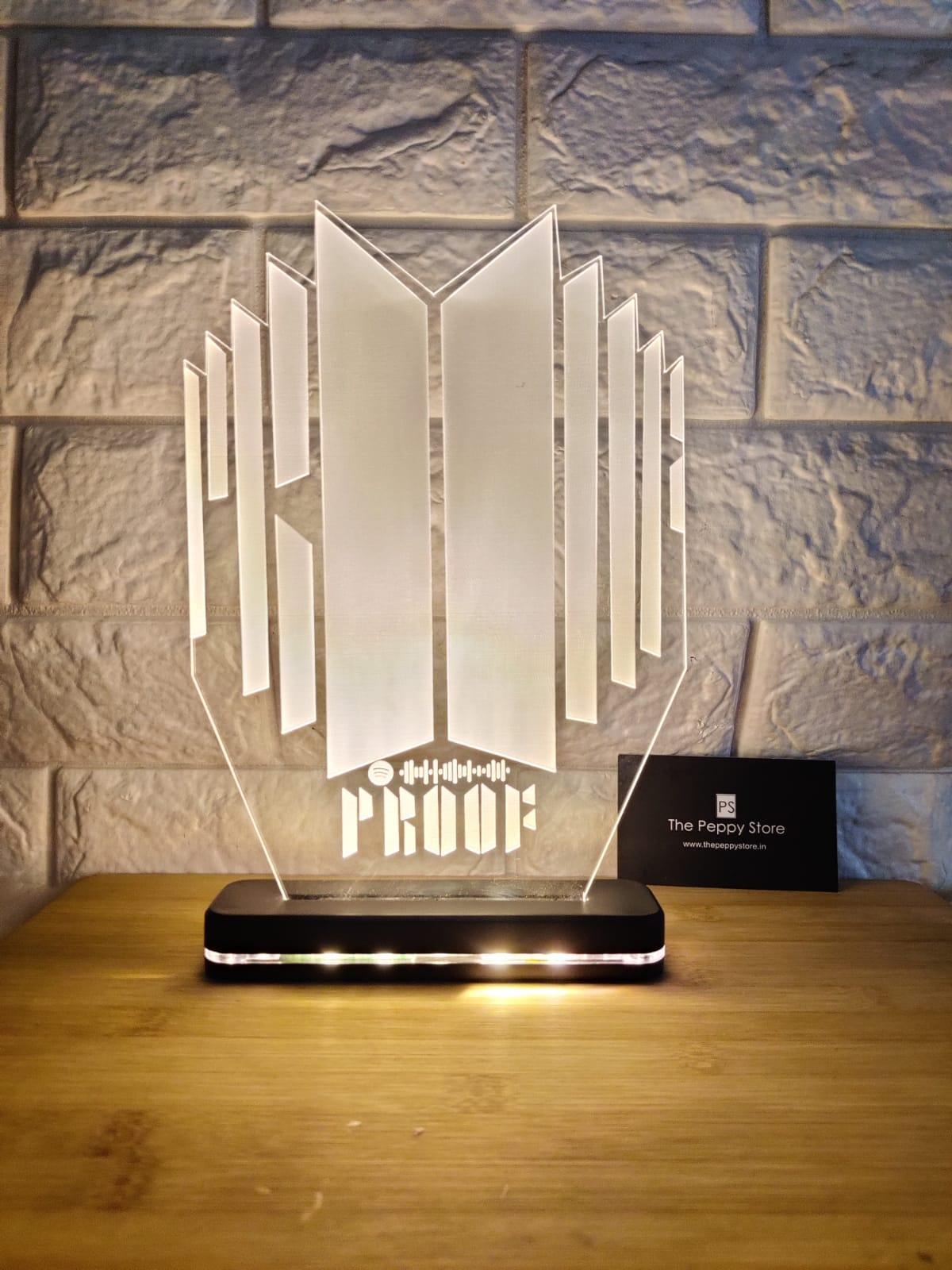 BTS Bulletproof LED Lamp - ThePeppyStore