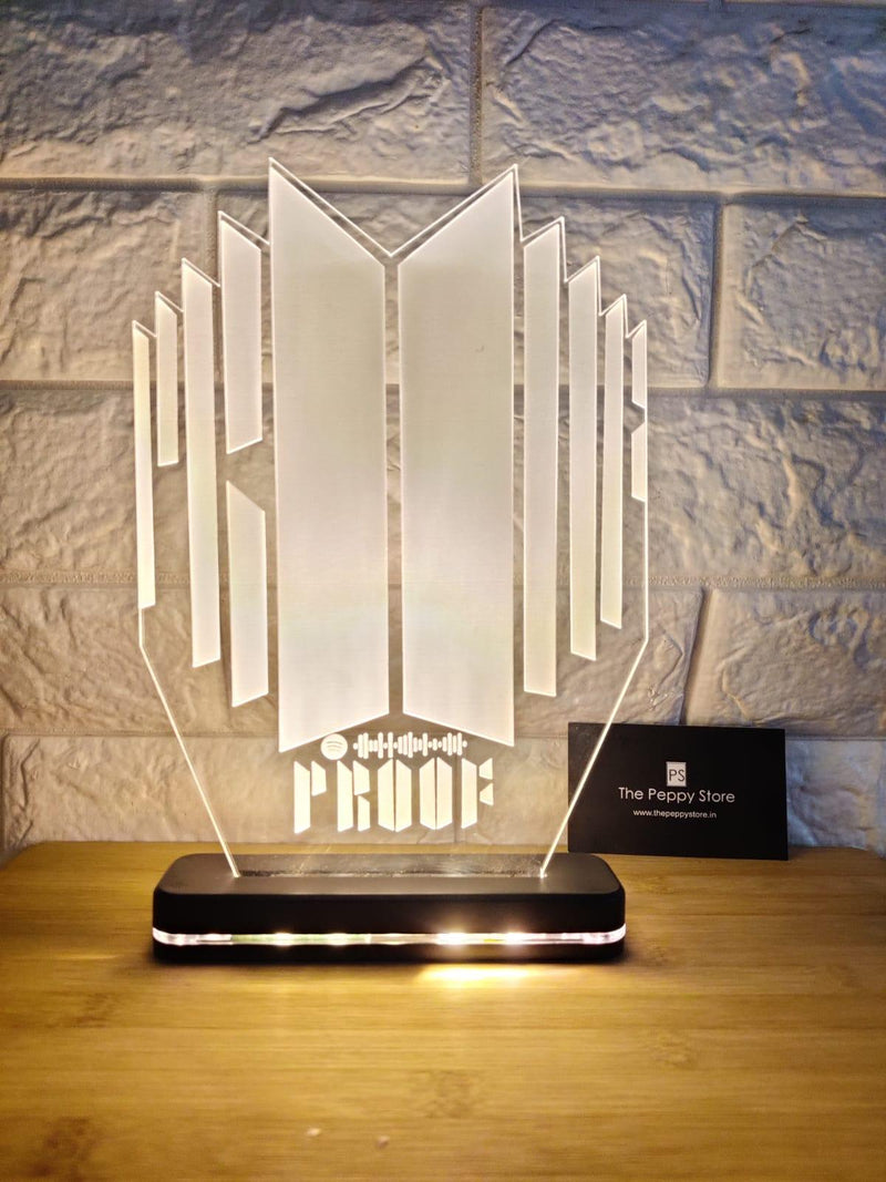 BTS Bulletproof LED Lamp - ThePeppyStore