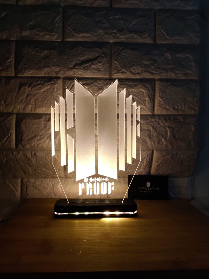 BTS Bulletproof LED Lamp - ThePeppyStore