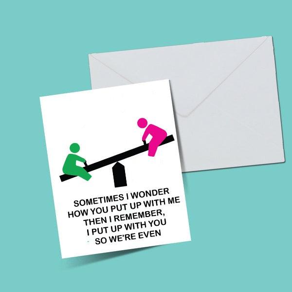 See Saw  Greeting Card - ThePeppyStore