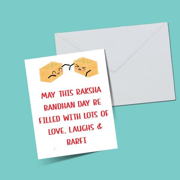 Laughs and Barfi Greeting Card - ThePeppyStore