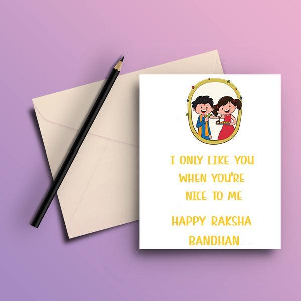 Nice To Me Greeting Card - ThePeppyStore