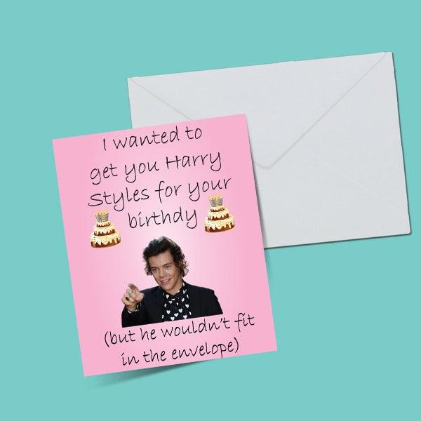 Harry Styles Envelope Birthday Greeting Card - ThePeppyStore
