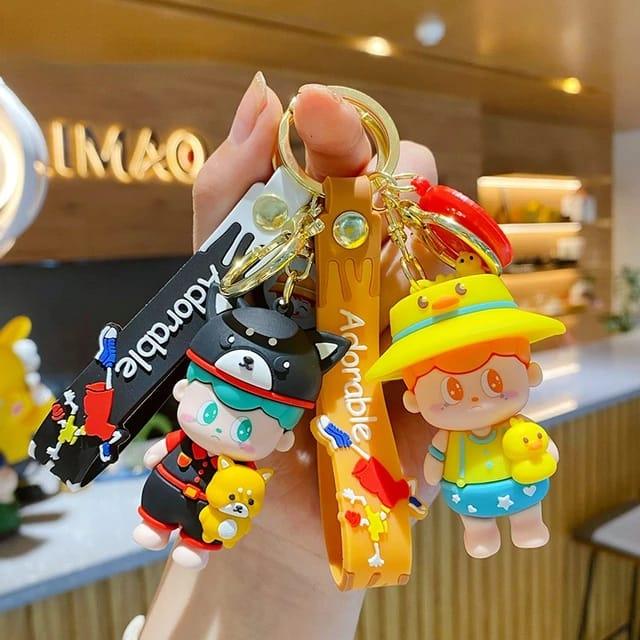 Cute Animal Hat Keychain + Bagcharm + Strap (Choose from Drop Down Menu) - ThePeppyStore