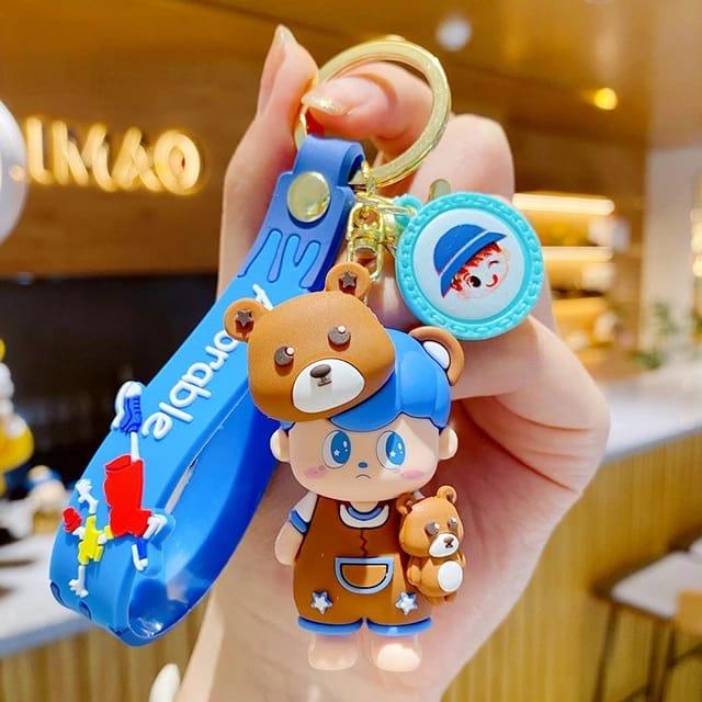 Cute Animal Hat Keychain + Bagcharm + Strap (Choose from Drop Down Menu) - ThePeppyStore