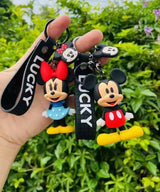 Mickey & Minnie Mouse Keychain with Bagcharm And Strap (Set of 2) - ThePeppyStore