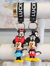 Mickey & Minnie Mouse Keychain with Bagcharm And Strap (Set of 2) - ThePeppyStore