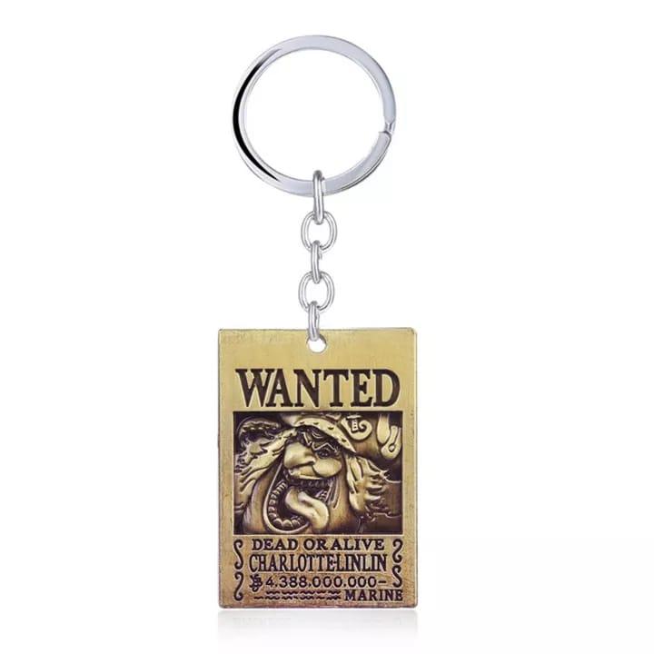 One Piece Wanted Metal Keychain - ThePeppyStore