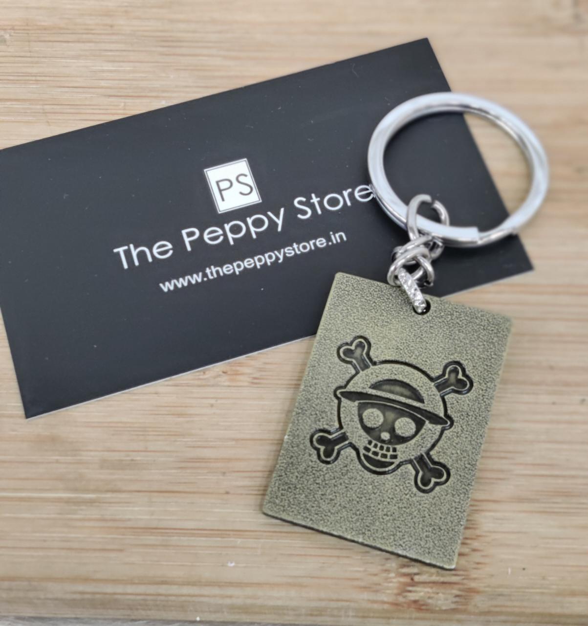 One Piece Wanted Metal Keychain - ThePeppyStore